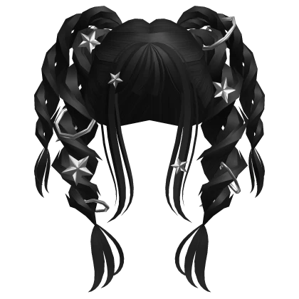 Cyber Braided Metal Pigtails (Black)