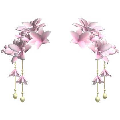 Pink Pearl Blossom Dangles