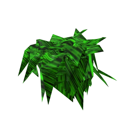 [⌛] Animated Glitch Green Scene Hair