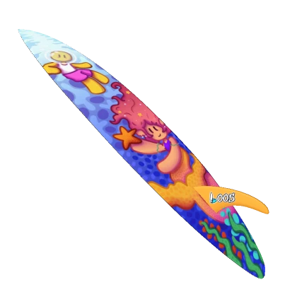 #005 - Mermaid Surfboard [lillybearish]