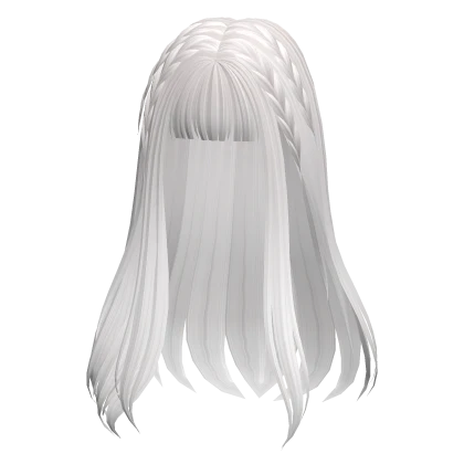 white dolly igari braided hair bangs