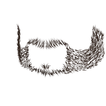 Brown Scruffy Stubble Beard
