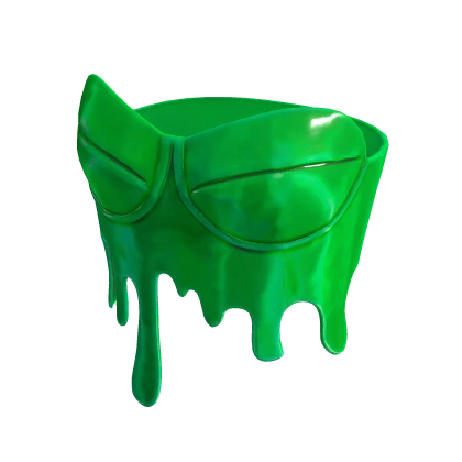 green paint drip tube top