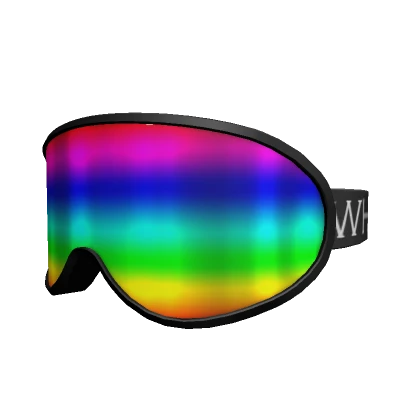 rainbow ski goggles