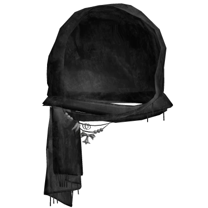 Emo Wrapped Headscarf (Black)