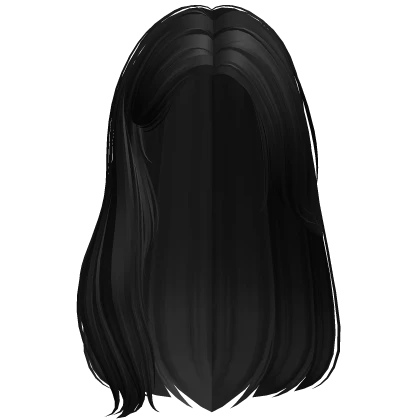 Long Soft Graceful Shy Girl Hair (Black)