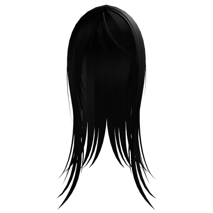 vampire long hair and smooth emo gothic black