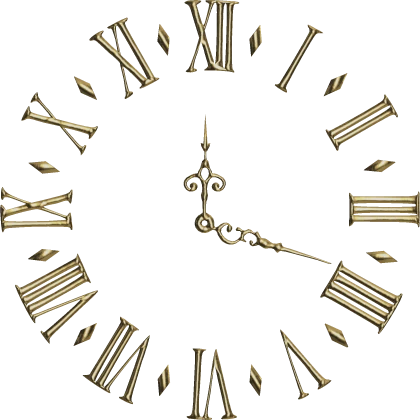 Gold Clock Face Aura