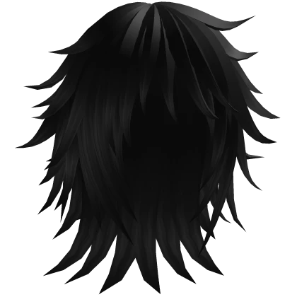 Layered Emo Messy Scene Hair 5.0 (Black)