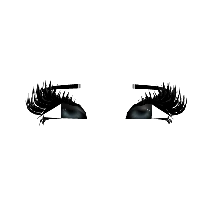 Blue Sparkly Eye-lashes (For Headless)