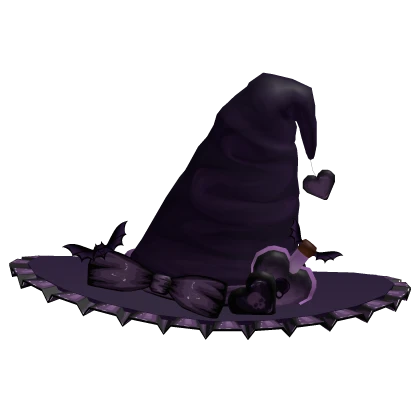 ♡ ⋮ Spooky Lil' Witch Hat In Purple