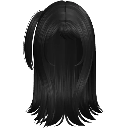 Emo Half Ponytail Black