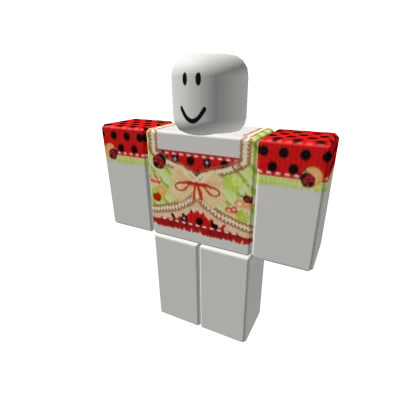 bunixi✿ red ladybug apple mori kei igari harajuku