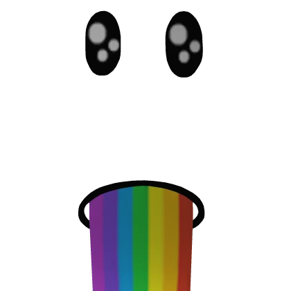 Rainbow Barf Face (Cheeks)