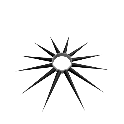 Gothic Necklace With Black Spikes
