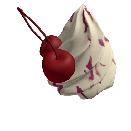 Vanilla/Fruity Ice Cream Hat w/ Cherries 
