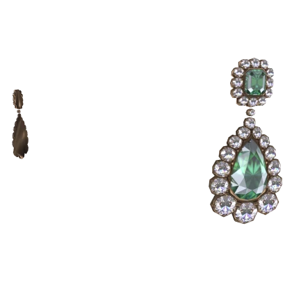 Regal Emerald Earrings
