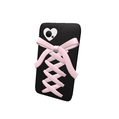 Cutesy Ribbon Phone Black