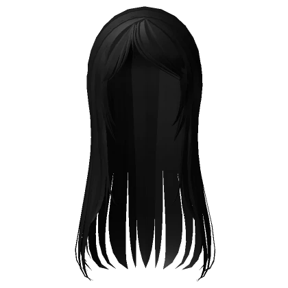 long wispy flowy black horror protagonist hair 