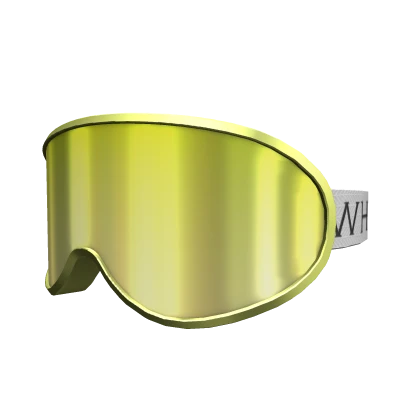 gold ski goggles