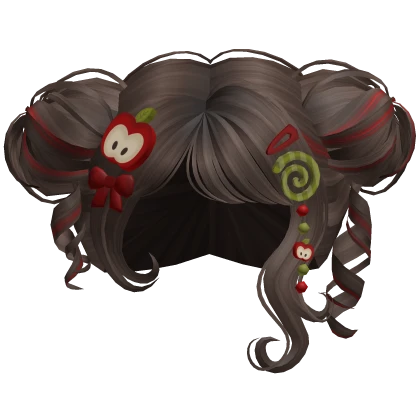 ♡ Igari Apple Cute Curled Buns (Brown)