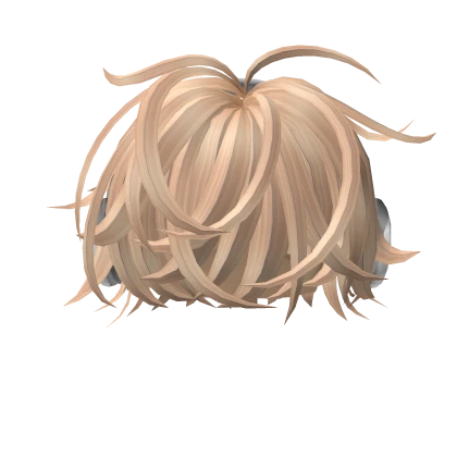 [FREE] Messy Hair w/ Headphones (Blonde)