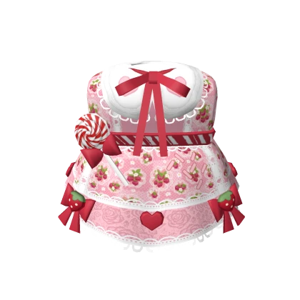 💖3.0 Delicious strawberry dress with Candy