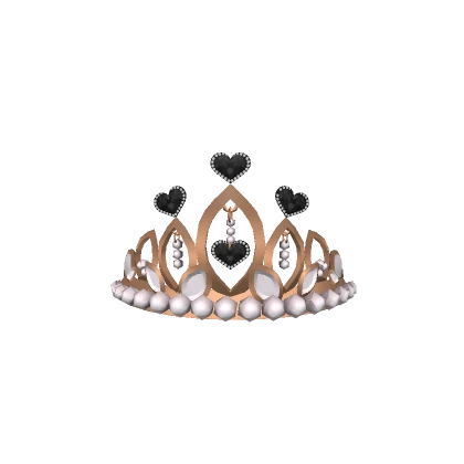 Charcoal and Copper True Hearts Tiara