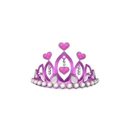 Pink True Hearts Tiara