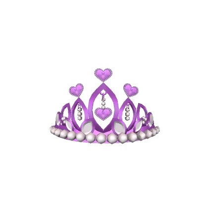 Purple True Hearts Tiara