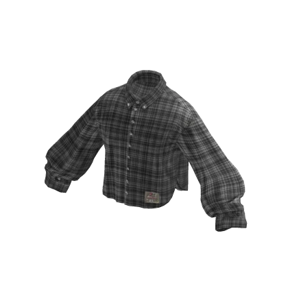 💗Y2K CASUAL CHECKERED SHIRT_GREY