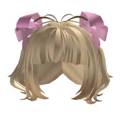 Blond Hair With Bows