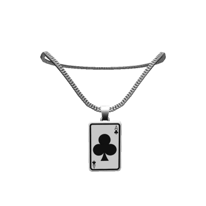 Trebol Card Silver necklace