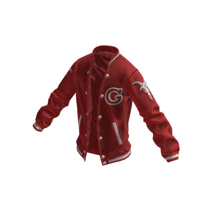 College Bomber Jacket | Red