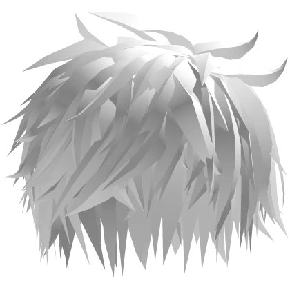 White Anime Messy Hair v1.0