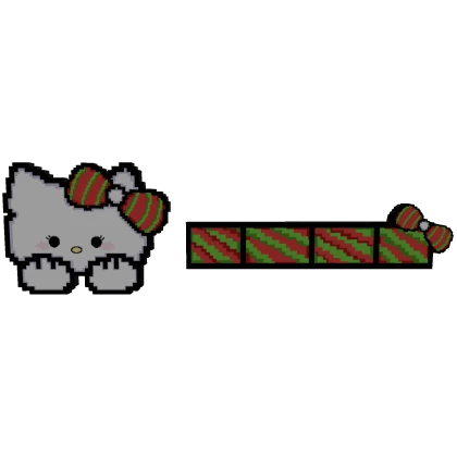 Christmas Hello Kitty 8-Bit Health Bar