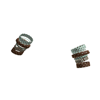 choco mint brown igari mori kei bracelets cottage
