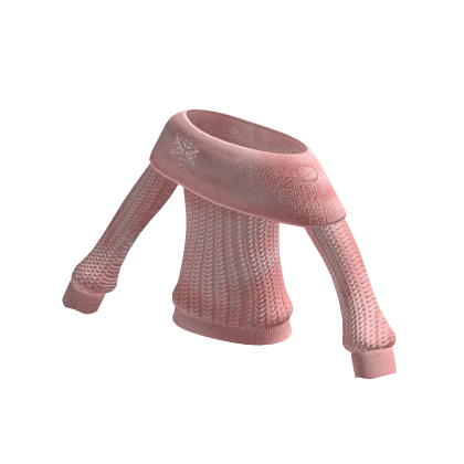 Diamond Snowflake Knit Sweater Pink