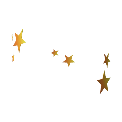 Gold Preppy Face Star Stickers