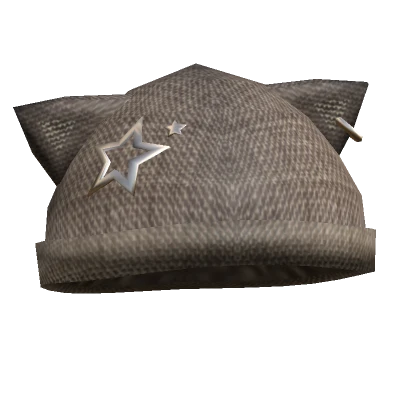 Y2K Kitty Beanie Brown