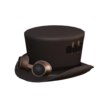 Brown Steampunk Hat & Goggles