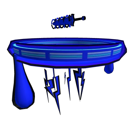 neon blue lightning flash