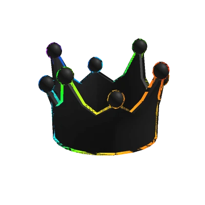 Rainbow Glitch Crown