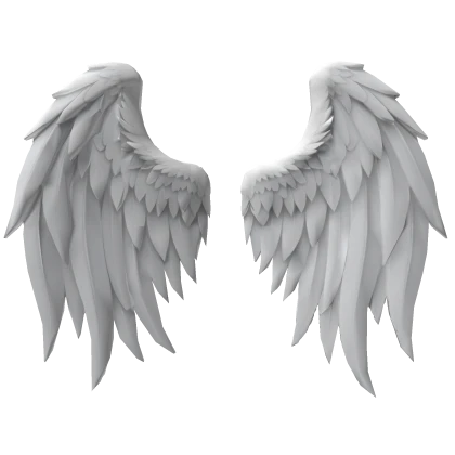 Huge Pearl White Angel Wings