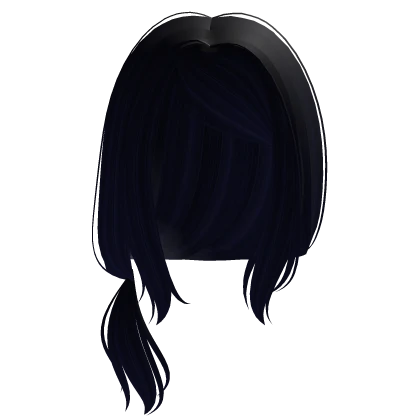  ♡ : ghoul dark blue colored anime side pony 