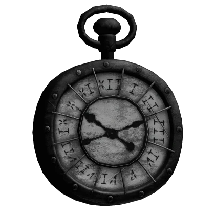Black Vintage Old Pocket Watch