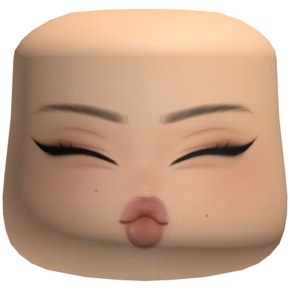 Cute Closed Eyes Blush Face