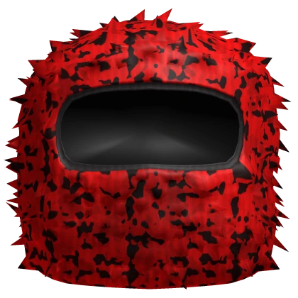 red camo distressted ski mask shiesty