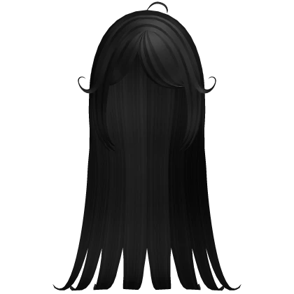 ♡ : wispy vamp long pretty hair black