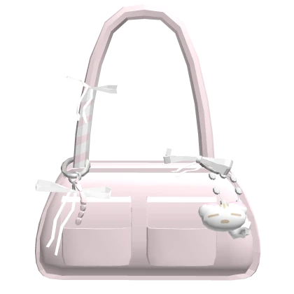 ✦ Cute Lace Purse With Plushie In Pink